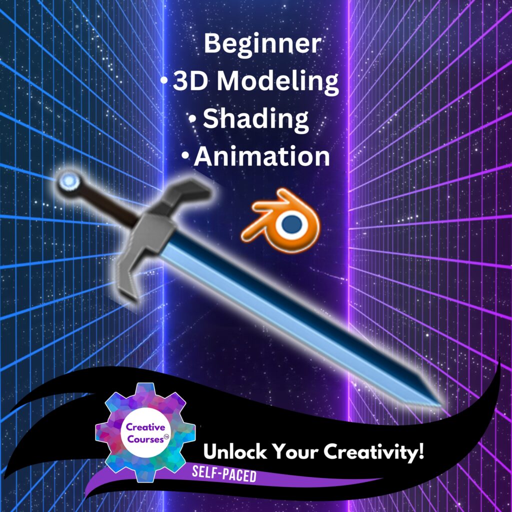Self-Paced Blender 3D: Model & Animate a Sword for Beginners | Asynchronous