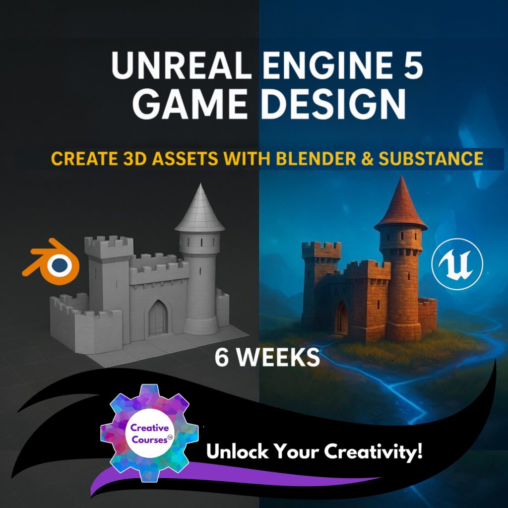 Blender to Substance Painter and Unreal: 3D Game Ready World Creation | Fortnite & Final Fantasy! #Fortnight #FinalFantasy #GameDesign #Unreal #Blender #3D