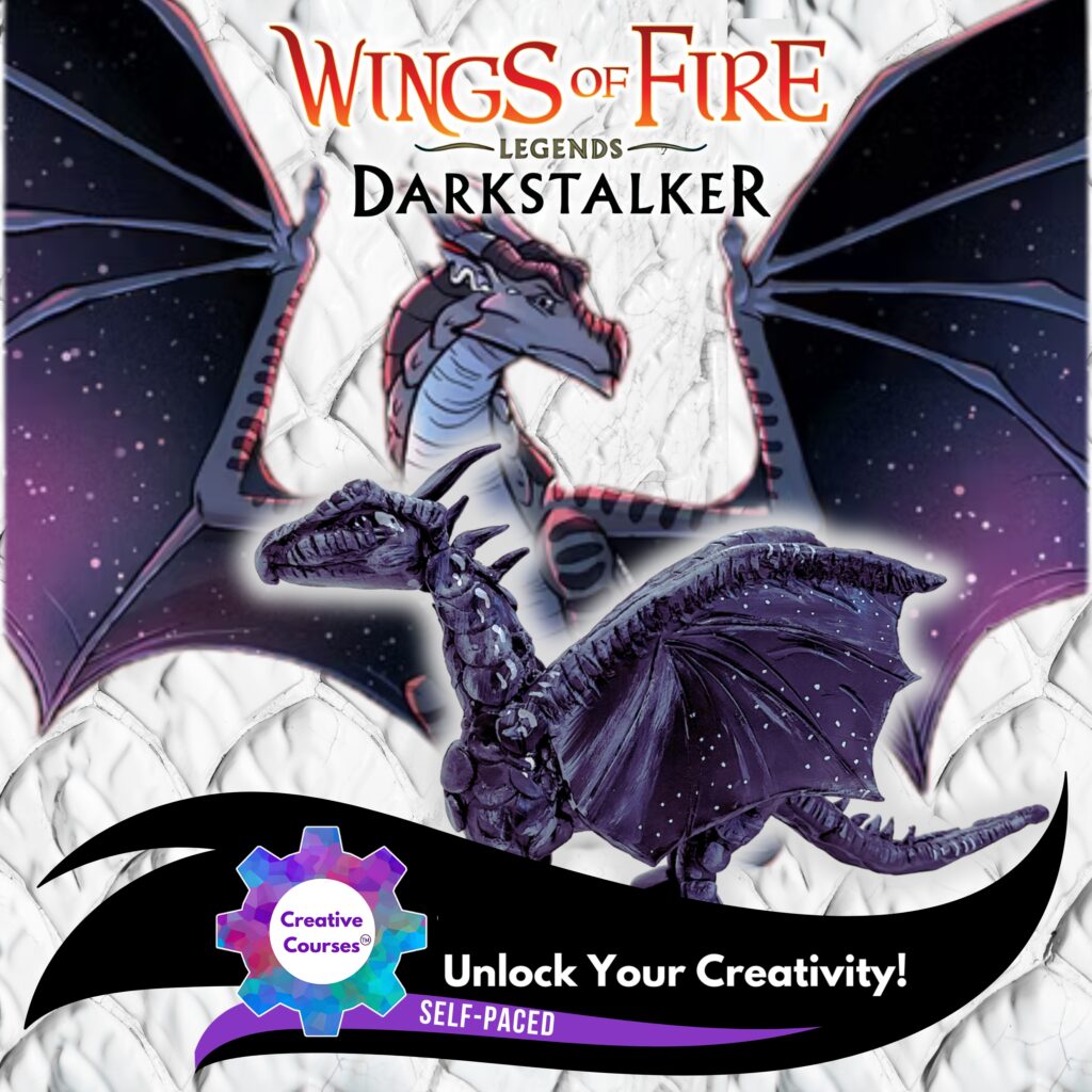 Step-By-Step Clay Sculpting | DARKSTALKER Wings of Fire Legends Dragon! Self Paced #Dragons #WingsOfFire