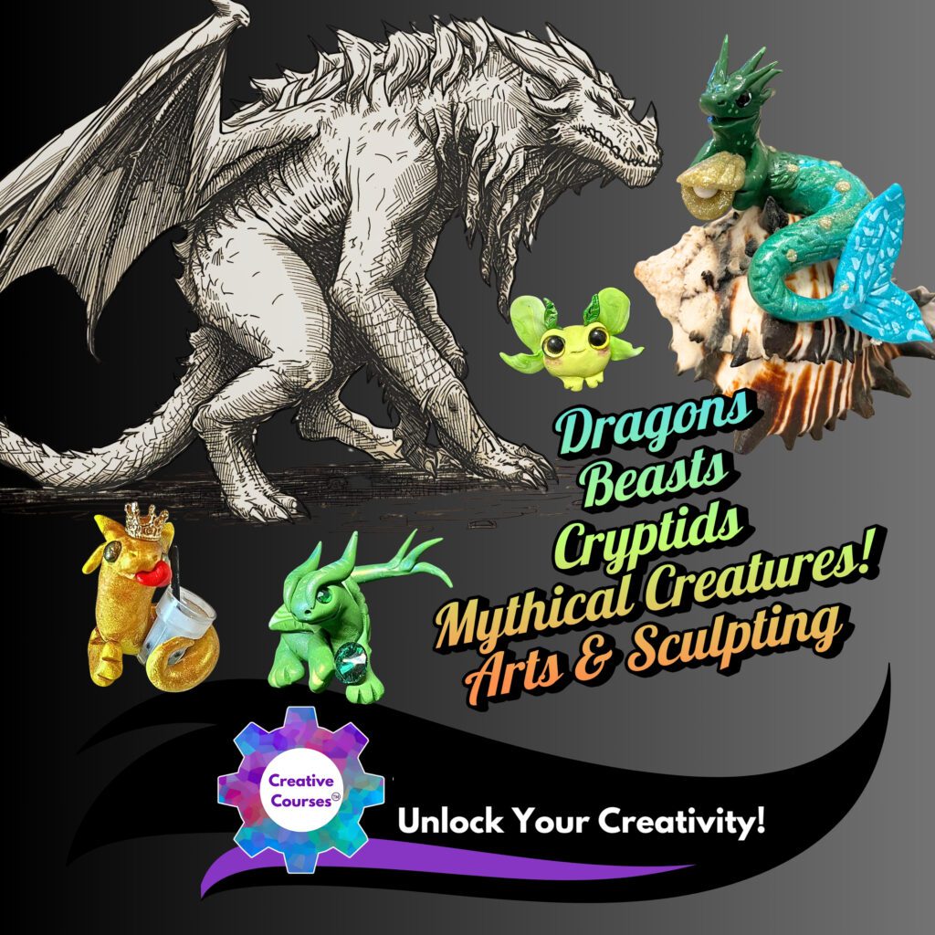 Dragons, Beasts & Cryptids Art Club | Mythical Creatures & Creative Art Live Online Club