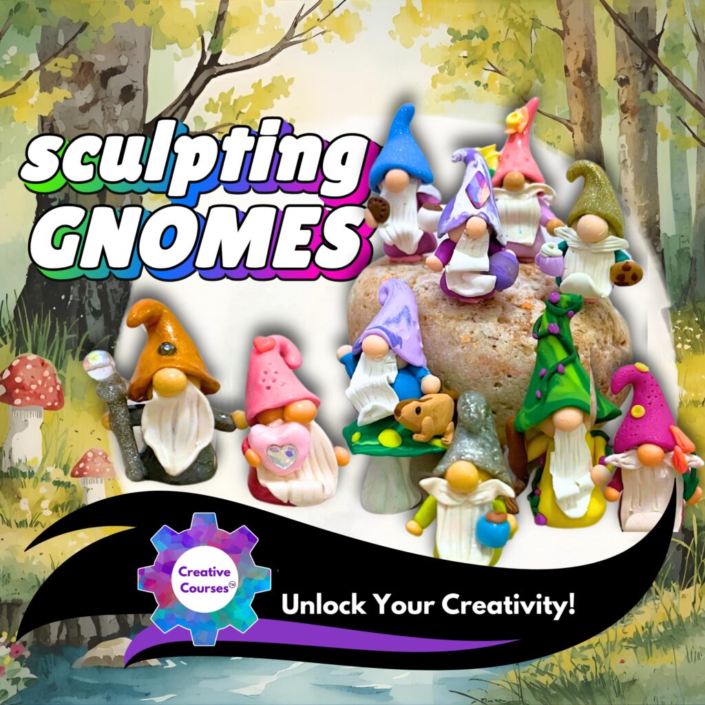 Step-By-Step Polymer Clay Sculpting - Gnome Sweet Gnome for Beginners Live Creative Online Classes for Kids