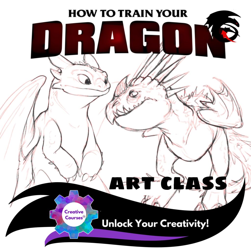 How to Train Your Dragon Art Class: HTTYD Step-By-Step Dragon Drawing Live Online Class