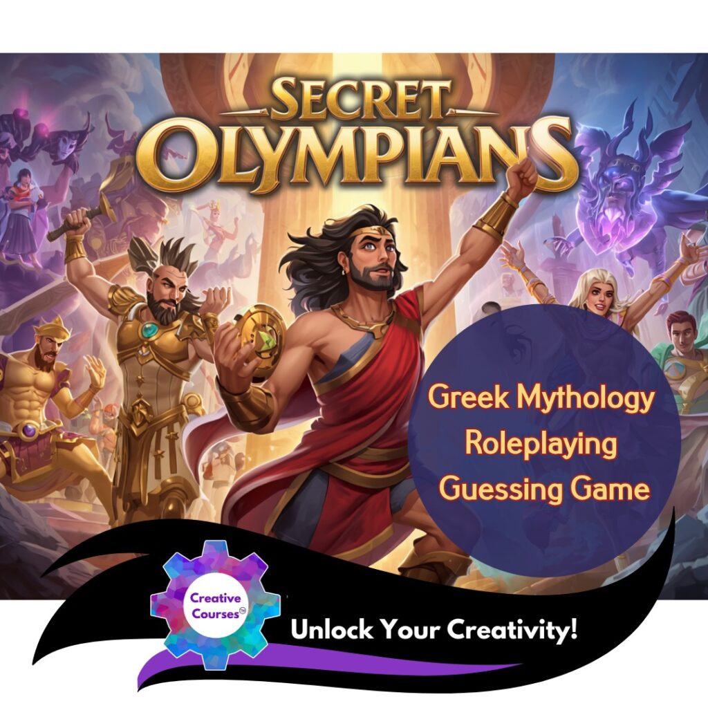 Secret Olympians: Greek Mythology Roleplaying Guessing Game Live Online