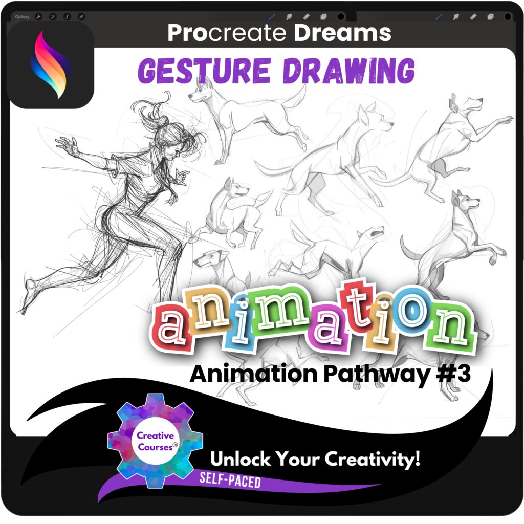 Gesture Drawing, Rotoscoping & Frame Studies for Animators Animation Pathway #3 (self-paced)