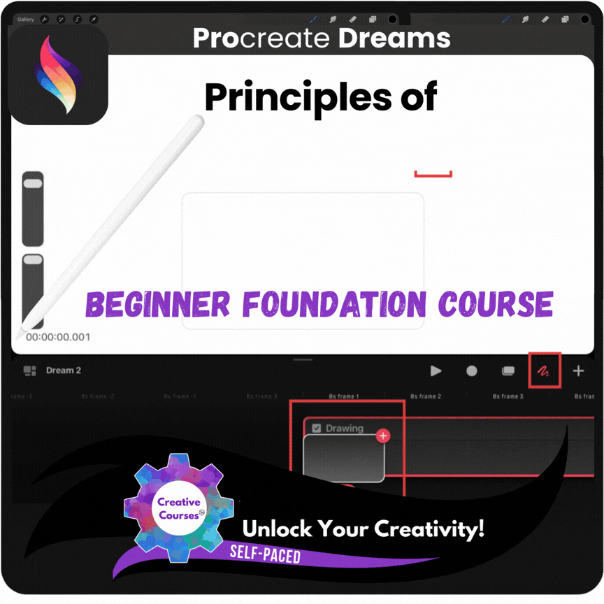 Principles of Animation in Procreate Dreams | Animation Pathway Foundation #2 (self-paced)
