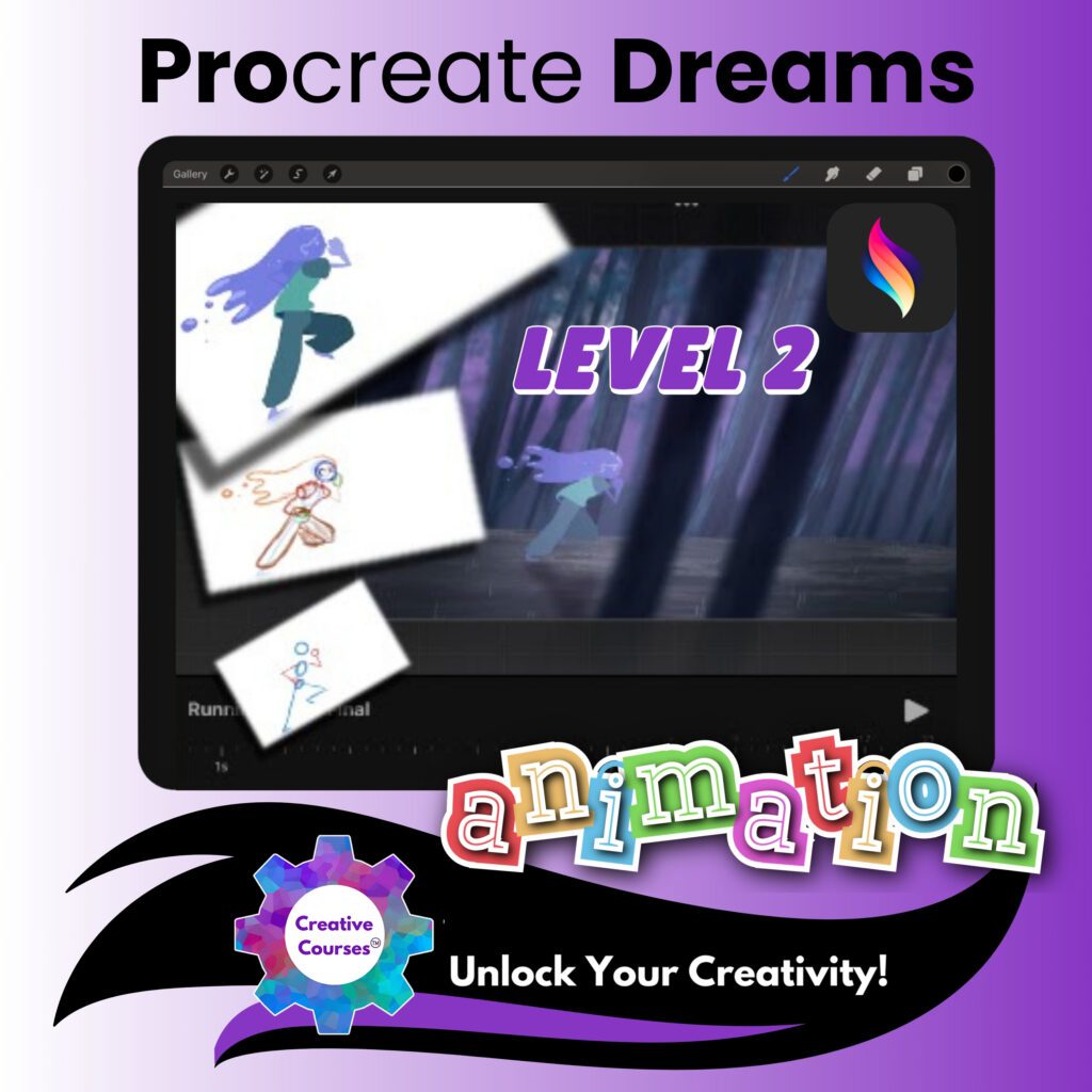 Level 2 Intermediate Procreate Dreams 2D Animation : Weekly Club Live online classes!