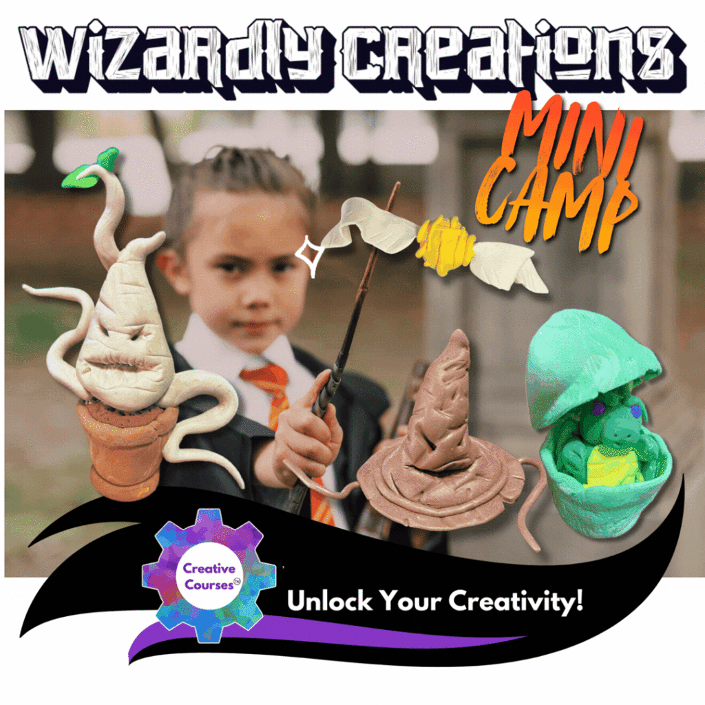 Wizardly Creations Mini Camp: Dragons, Snitches & Magical Clay Creations! Live Online Camp