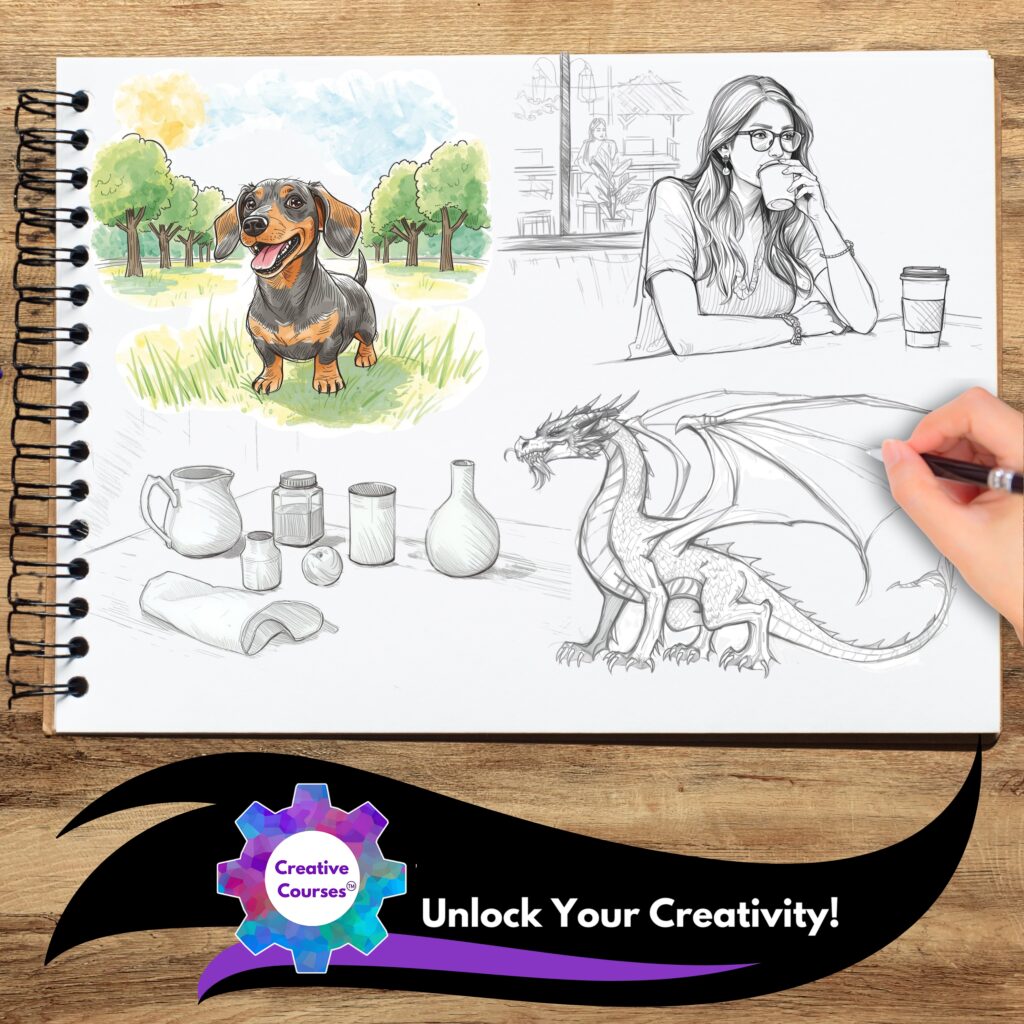 Sketching & Realistic Drawing Club: Shading, Perspective & Weekly Art Themes