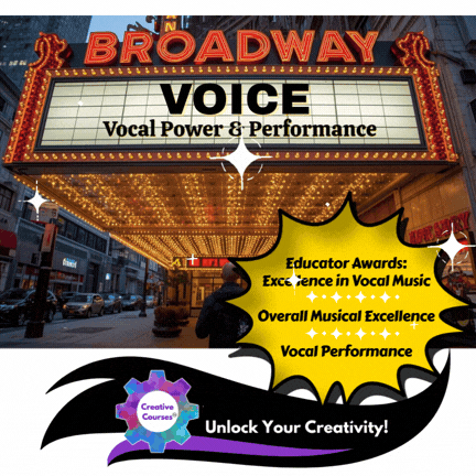 The Broadway Voice: Vocal Power & Performance Live Online Class for Teens
